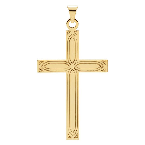 14k Yellow Gold Cross Pendant