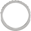 14k White Gold 1/3 CTW Diamond Anniversary Band, Size 6