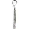 14k White Gold Coin Edge Screw-Top Coin Frame Mounting
