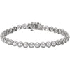 14k White Gold 1/2 ctw. Diamond Line 7.25-inch Bracelet