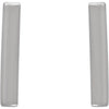 14k White Gold Vertical Bar Earrings