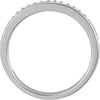 14k White Gold 1/5 CTW Diamond Band, Size 7