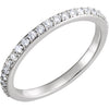 14k White Gold 1/3 ctw. Diamond Band, Size 7