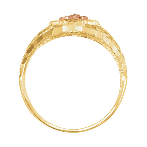 Two-Tone Our Lady of Guadalupe Ring , Size 7