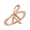 14k Rose Gold Freeform Ring, Size 7