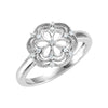 0.08 CTTW Diamond Fashion Ring in Sterling Silver ( Size 7 )