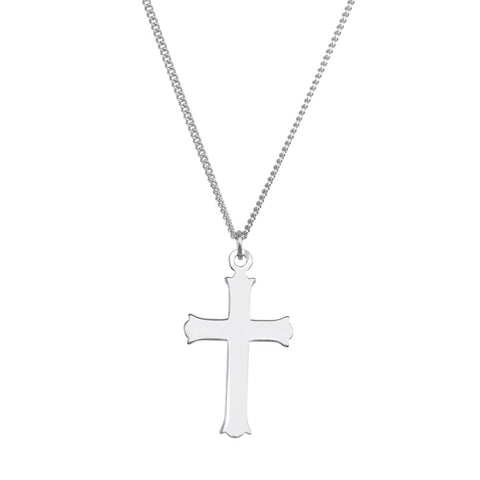 Sterling Silver Cross Pendant or Necklace
