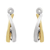14k White Gold 14K Yellow Gold Plated Earring Jackets