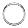 Titanium 5mm .18 CTW Diamond Satin & Beveled Edge Band Size 10