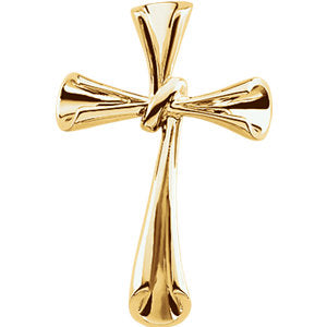 14k Yellow Gold Cross Pendant
