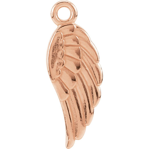 Angel Wing Charm in 14K Rose Gold