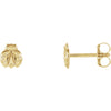 14K Yellow Gold Ladybug Earrings
