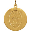 14k Yellow Gold 20.5mm Miraculous Medal