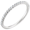 1/5 CTW Diamond Wedding Band for Matching Engagement Ring in 14k White Gold (Size 6 )