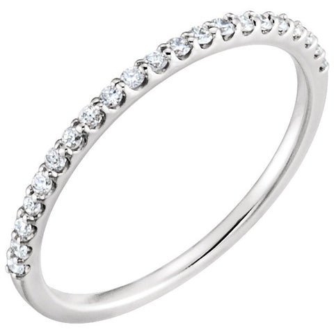 Platinum 1/5 CTW Diamond Band, Size 7