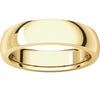 14k Yellow Gold 6mm Heavy Comfort Fit Band, Size 9