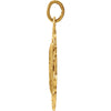 14k Yellow Gold 22x15.5mm Oval Filigree Miraculous Medal