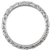 14k White Gold Sculptural-Inspired Band Size 5.5