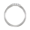14k White Gold 1/6 CTW Diamond Anniversary Band, Size 7