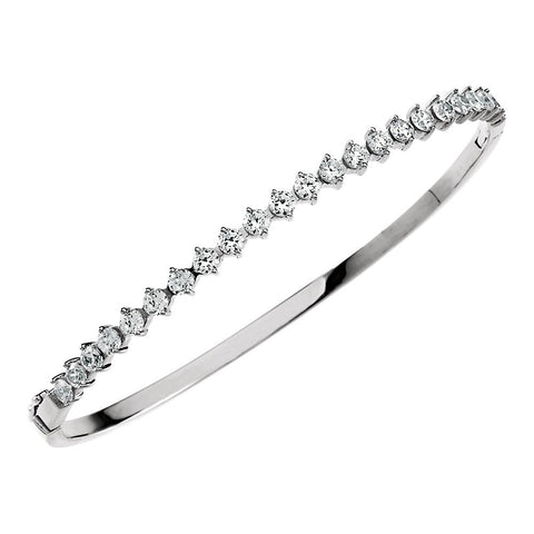 Sterling Silver Cubic Zirconia Bracelet