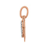 14k Rose Gold 1/10 CTW Diamond Pendant