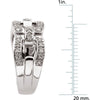 14k White Gold 1/3 CTW Diamond Fashion Ring , Size 7