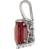 14k White Gold Mozambique Garnet Pendant