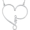 1/8 CTW Diamond Necklace in Sterling Silver ( 18.00-Inch )