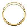 14k Yellow Gold 8mm Half Round Tapered Band, Size 7