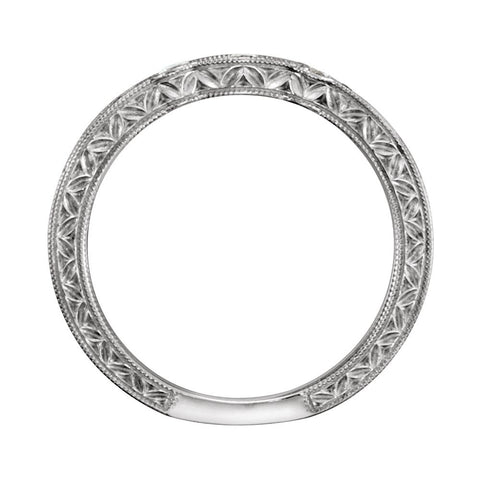 14k White Gold 1/4 CTW Diamond Band Size 7