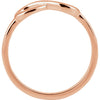 14k Rose Gold Infinity-Inspired Ring, Size 7