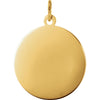 14k Yellow Gold 18mm Round St. Joseph Medal