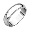 05.00 mm Milgrain Wedding Band Ring in Platinum (Size 7.5 )