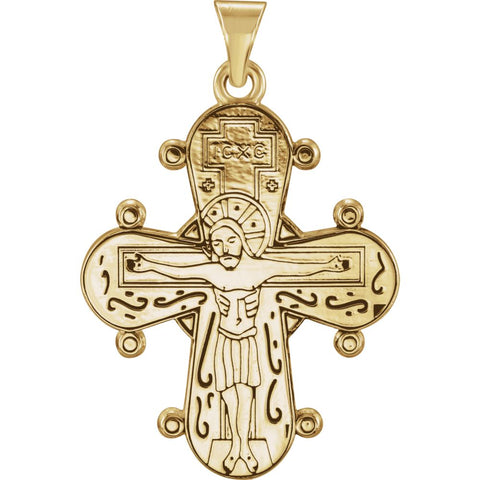 14k Yellow Gold Dagmar Cross Pendant with Packaging