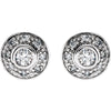 14k White Gold 1/4 CTW Diamond Earrings