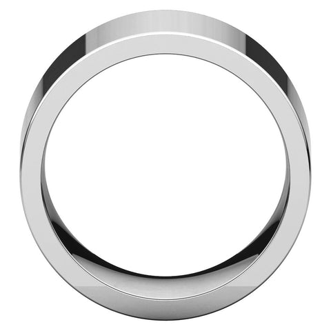 Sterling Silver 12mm Flat Band, Size 7