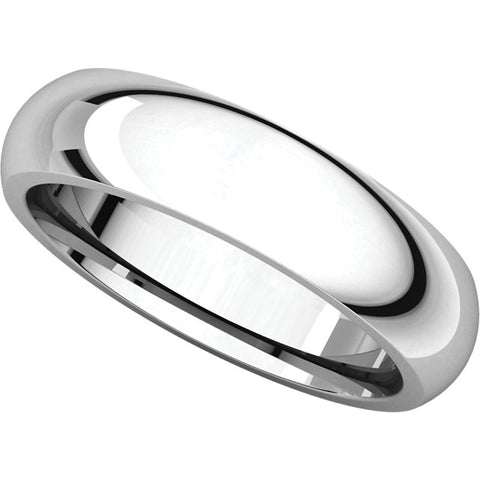 Sterling Silver 5mm Comfort Fit Band, Size 5