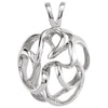 Freeform Pendant in 14k White Gold