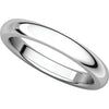 14k White Gold 3mm Heavy Comfort Fit Band, Size 7