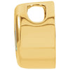 14k Yellow Gold Imitation Emerald "May" Birthstone Pendant Slide