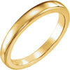 2.5-6.0 ct. Tapered Bombe Solstice Wedding Band Ring in 14k Yellow Gold ( Size 6 )