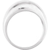 14k Rose Gold 10mm Metal Fashion Ring, Size 7