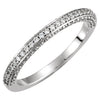 1/8 CTW Diamond Wedding Band for Matching Engagement Ring in 14k White Gold (Size 6 )