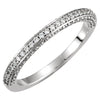 1/8 CTW Diamond Wedding Band for Matching Engagement Ring in Platinum (Size 6 )