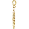 14k Yellow Gold Decorative Dangle Pendant