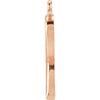 14k Rose Gold Breast Cancer Awareness Ribbon Charm