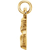 14k Yellow Gold 11x12mm Angel Baby Pendant
