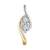 14k White & Yellow Gold 1/2 ctw. Diamond Pendant