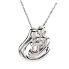 Embraced by the Heart (Family) Necklace in Sterling Silver