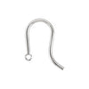 Assembled Ear Wire with Open Jump Ring in 14k White Gold (One only, not a pair)